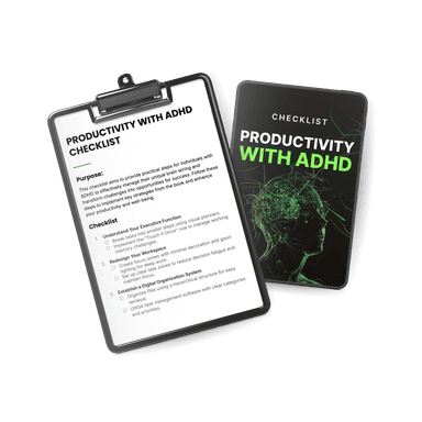 Productivity with ADHD - Checklist